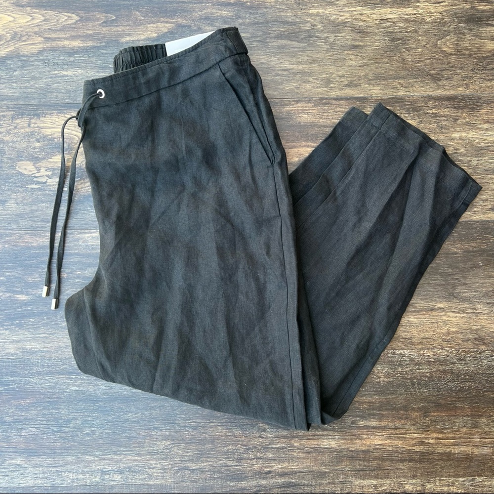 Chico’s Black Linen pull on Pants